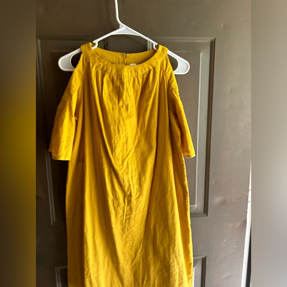Mustard yellow cotton old navy dress